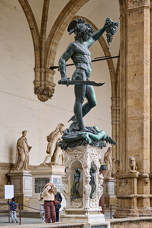 Perseus with the head of Medusa, Palazzo Vecchio