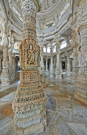 stone carved columns