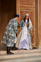 bridal couple in traditional clothes