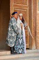 bridal couple in traditional clothes