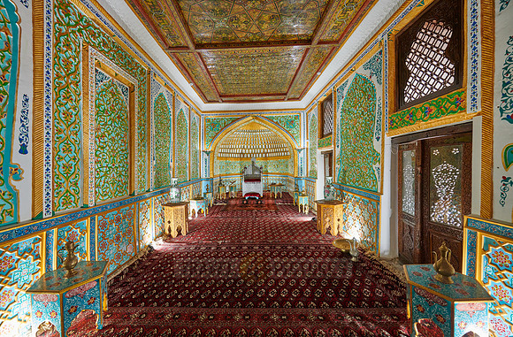 throne room inside Kunya Ark, Itchan-Kala