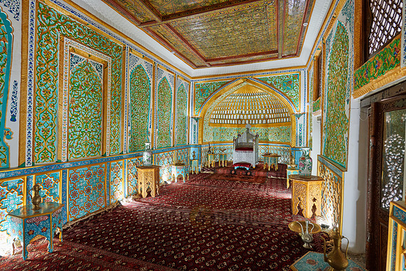 throne room inside Kunya Ark, Itchan-Kala