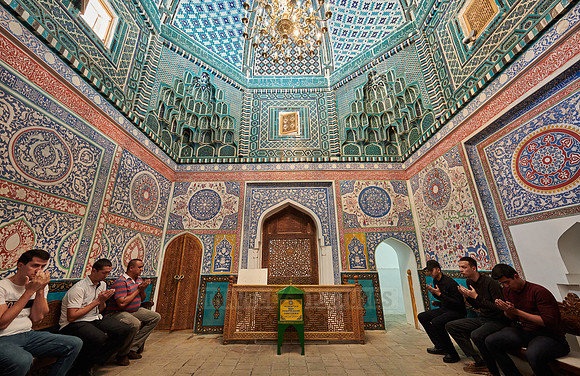 interior shot of Shrine-complex of Qutham b. Abbas, necropolis Shah-i-Zinda