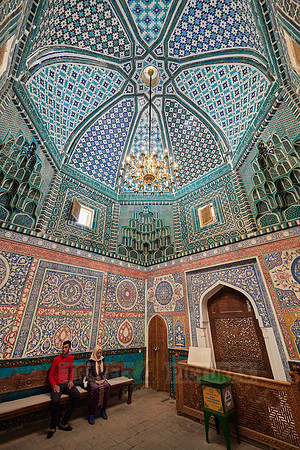interior shot of Shrine-complex of Qutham b. Abbas, necropolis Shah-i-Zinda