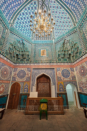 interior shot of Shrine-complex of Qutham b. Abbas, necropolis Shah-i-Zinda