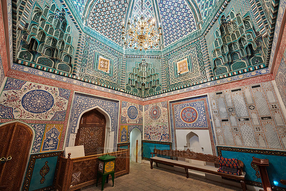 interior shot of Shrine-complex of Qutham b. Abbas, necropolis Shah-i-Zinda
