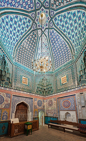 interior shot of Shrine-complex of Qutham b. Abbas, necropolis Shah-i-Zinda