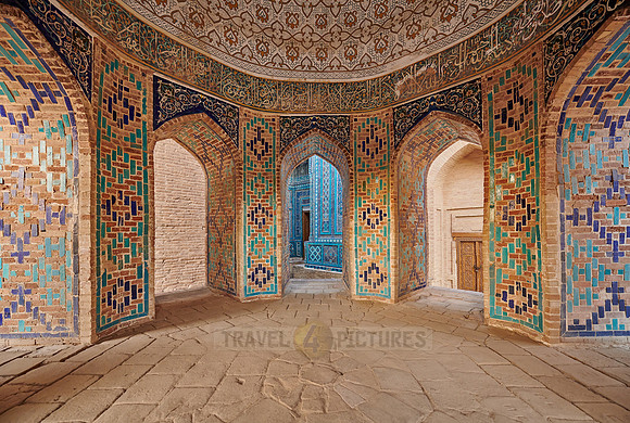 interior shot of Octagonal Mausoleum or Shirin Biqa Aqa