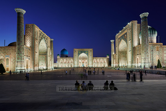 illuminated Registan of Samarkand