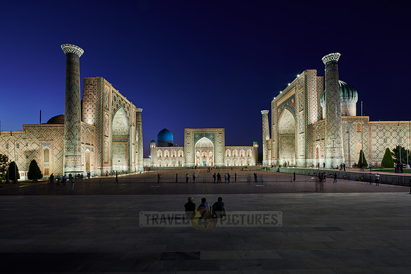 illuminated Registan of Samarkand