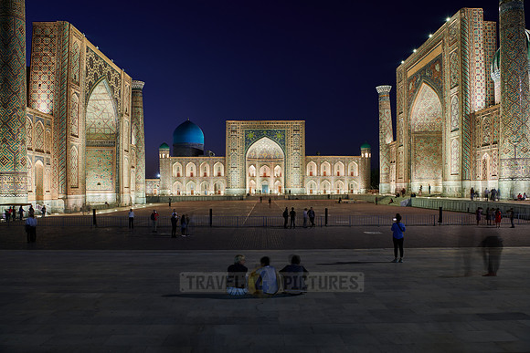 illuminated Registan of Samarkand