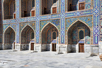 facade detail of Tilya-Kori-Madrasah