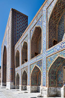 facade detail of Tilya-Kori-Madrasah