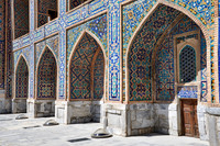 facade detail of Tilya-Kori-Madrasah