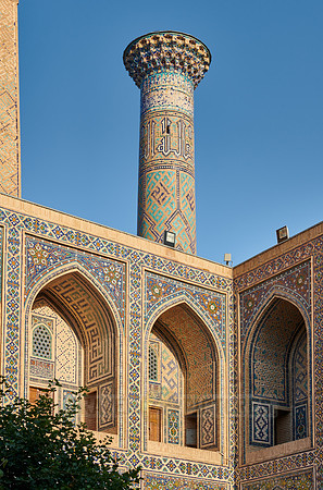 inner courtyard of Ulugʻbek-Madrasa, Registan of Samarkand