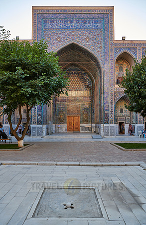 inner courtyard of Ulugʻbek-Madrasa, Registan of Samarkand
