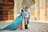 wedding couple in traditional clothes