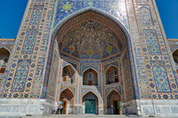 Tilya-Kori-Madrasa or Tilla Kari Madrasah in  Registan
