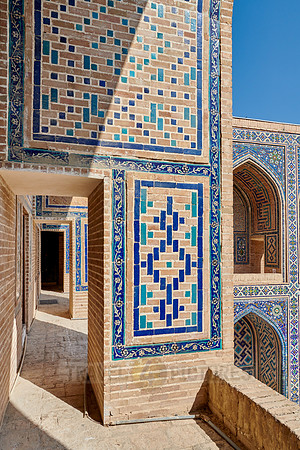 inner courtyard of Ulugʻbek-Madrasa, Registan of Samarkand