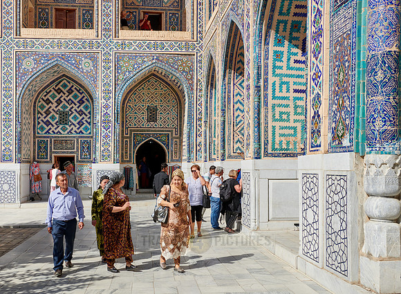 inner courtyard of Ulugʻbek-Madrasa, Registan of Samarkand