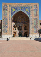 Tilya-Kori-Madrasa or Tilla Kari Madrasah in  Registan