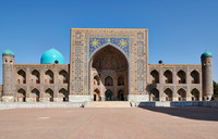 Tilya-Kori-Madrasa or Tilla Kari Madrasah in  Registan