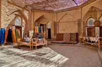 Manufacture of silk carpets in carpet weaving, Itchan-Kala