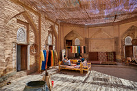 Manufacture of silk carpets in carpet weaving, Itchan-Kala