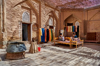 Manufacture of silk carpets in carpet weaving, Itchan-Kala