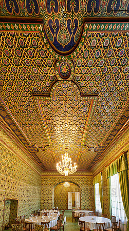 interior shot of summer residence of last Khan Qibla Tozabog, Khiva