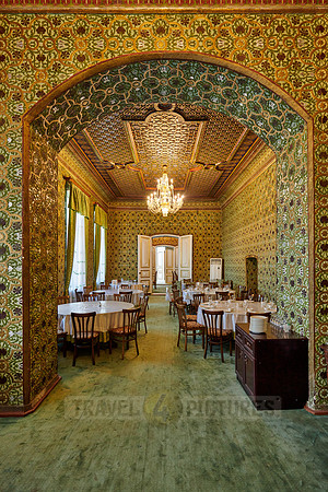 interior shot of summer residence of last Khan Qibla Tozabog, Khiva