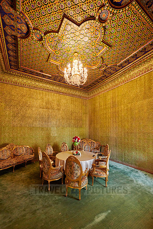 interior shot of summer residence of last Khan Qibla Tozabog, Khiva