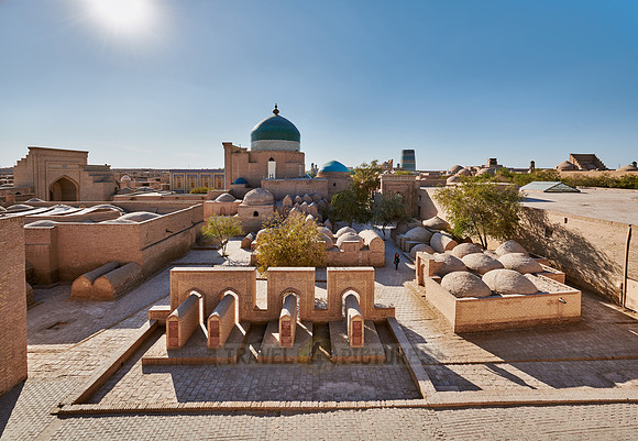 outside Pakhlavan Makhmoud Mausoleum, Itchan-Kala