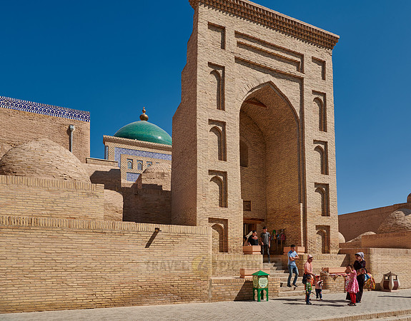 outside Pakhlavan Makhmoud Mausoleum, Itchan-Kala