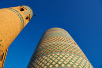 detail of tile pattern of Kalta Minor Minaret
