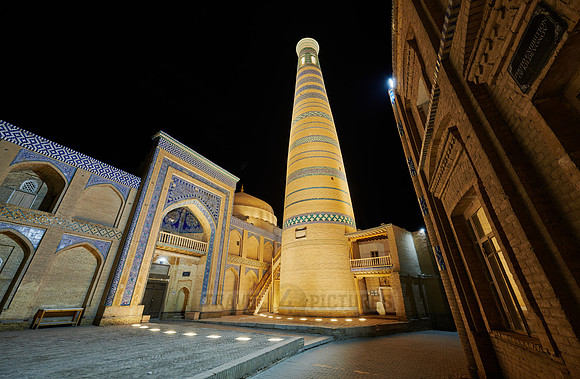 Islam Khodja or Islam Khoja Minaret and Madrassah, Itchan-Kala