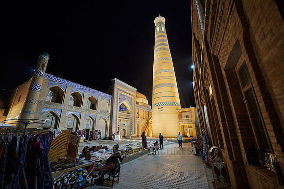 Islam Khodja or Islam Khoja Minaret and Madrassah, Itchan-Kala