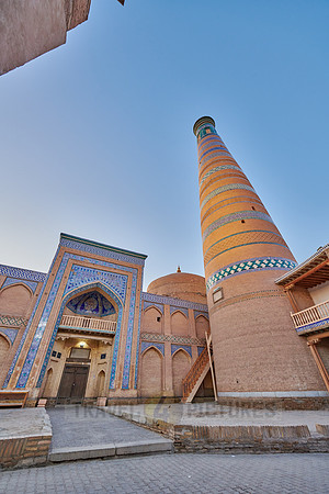 Islam Khodja or Islam Khoja Minaret and Madrassah, Itchan-Kala