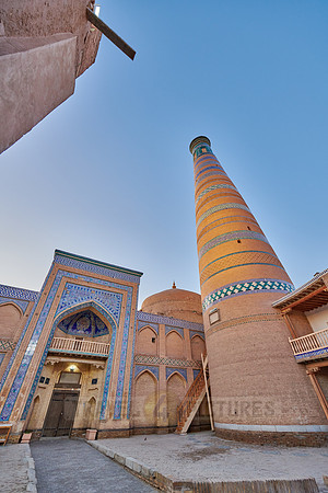 Islam Khodja or Islam Khoja Minaret and Madrassah, Itchan-Kala