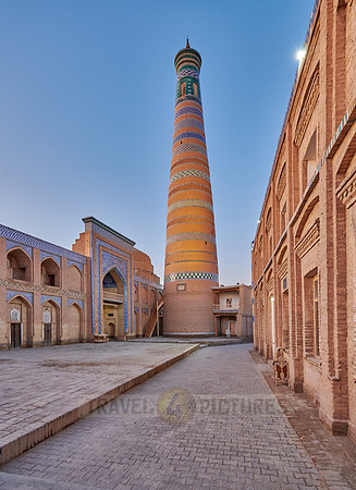 Islam Khodja or Islam Khoja Minaret and Madrassah, Itchan-Kala