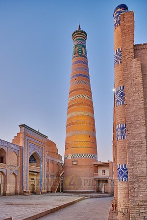 Islam Khodja or Islam Khoja Minaret and Madrassah, Itchan-Kala