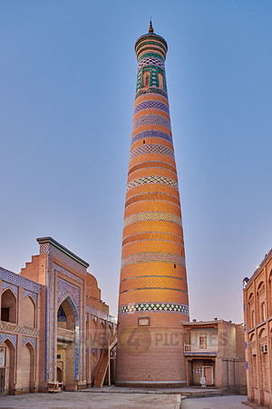 Islam Khodja or Islam Khoja Minaret and Madrassah, Itchan-Kala
