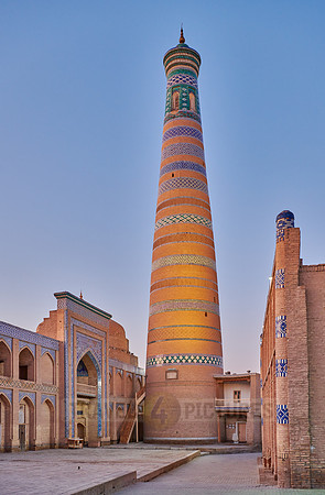 Islam Khodja or Islam Khoja Minaret and Madrassah, Itchan-Kala