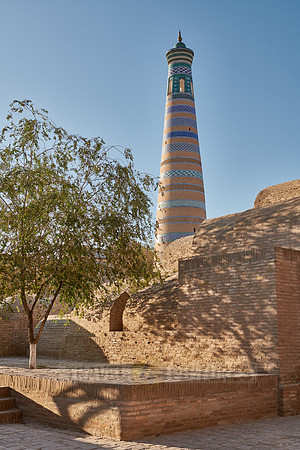 Islam Khodja or Islam Khoja Minaret and Madrassah, Itchan-Kala