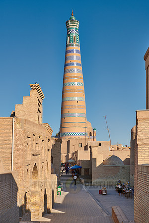 Islam Khodja or Islam Khoja Minaret and Madrassah, Itchan-Kala