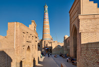 Islam Khodja or Islam Khoja Minaret and Madrassah, Itchan-Kala