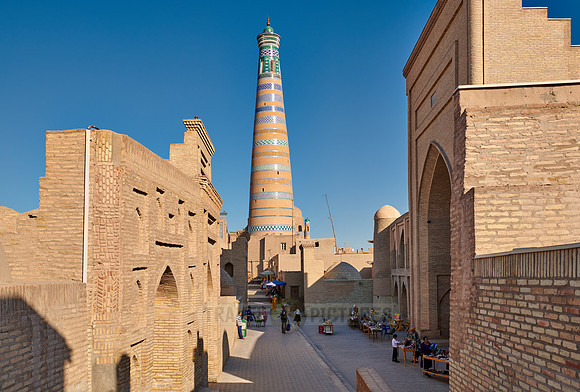 Islam Khodja or Islam Khoja Minaret and Madrassah, Itchan-Kala