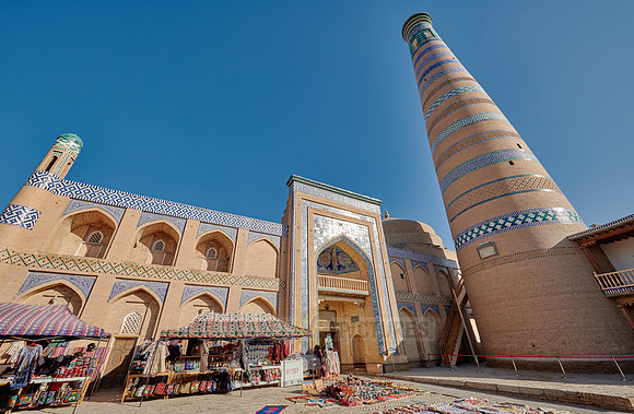 Islam Khodja or Islam Khoja Minaret and Madrassah, Itchan-Kala