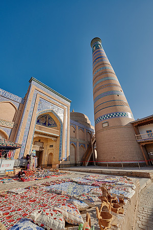 Islam Khodja or Islam Khoja Minaret and Madrassah, Itchan-Kala