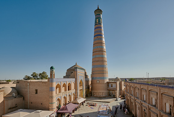 Islam Khodja or Islam Khoja Minaret and Madrassah, Itchan-Kala